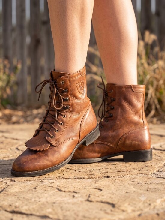 Ariat Shoes - Ariat Heritage Lacer II lace up leather ropers boots